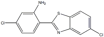 5-chloro-2-(5-chloro-1,3-benzothiazol-2-yl)aniline Struktur