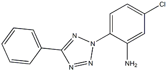 5-chloro-2-(5-phenyl-2H-1,2,3,4-tetrazol-2-yl)aniline Struktur