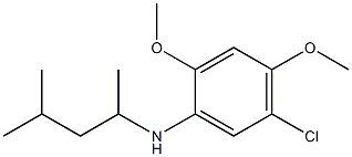 5-chloro-2,4-dimethoxy-N-(4-methylpentan-2-yl)aniline Struktur