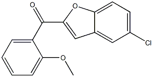 5-chloro-2-[(2-methoxyphenyl)carbonyl]-1-benzofuran Struktur