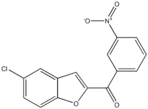 5-chloro-2-[(3-nitrophenyl)carbonyl]-1-benzofuran Struktur