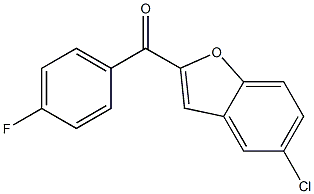 5-chloro-2-[(4-fluorophenyl)carbonyl]-1-benzofuran Struktur