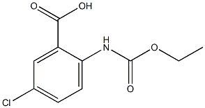 5-chloro-2-[(ethoxycarbonyl)amino]benzoic acid Struktur