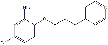 5-chloro-2-[3-(pyridin-4-yl)propoxy]aniline Struktur