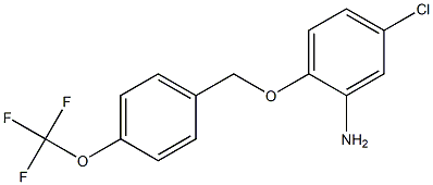 5-chloro-2-{[4-(trifluoromethoxy)phenyl]methoxy}aniline Struktur