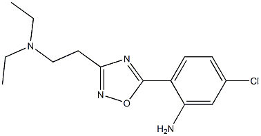 5-chloro-2-{3-[2-(diethylamino)ethyl]-1,2,4-oxadiazol-5-yl}aniline Struktur