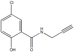 5-chloro-2-hydroxy-N-(prop-2-yn-1-yl)benzamide Struktur