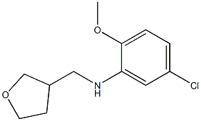 5-chloro-2-methoxy-N-(oxolan-3-ylmethyl)aniline Struktur