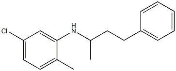 5-chloro-2-methyl-N-(4-phenylbutan-2-yl)aniline Struktur