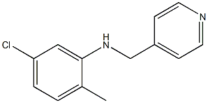 5-chloro-2-methyl-N-(pyridin-4-ylmethyl)aniline Struktur