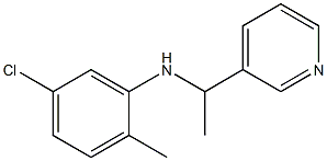 5-chloro-2-methyl-N-[1-(pyridin-3-yl)ethyl]aniline Struktur