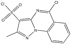 5-chloro-2-methylpyrazolo[1,5-a]quinazoline-3-sulfonyl chloride Struktur