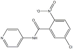 5-chloro-2-nitro-N-(pyridin-4-yl)benzamide Struktur