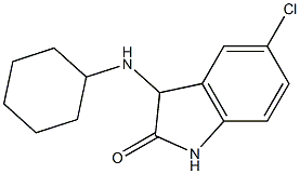 5-chloro-3-(cyclohexylamino)-2,3-dihydro-1H-indol-2-one Struktur