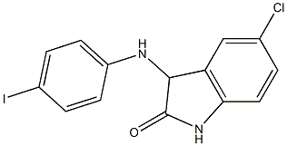 5-chloro-3-[(4-iodophenyl)amino]-2,3-dihydro-1H-indol-2-one Struktur