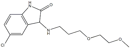 5-chloro-3-{[3-(2-methoxyethoxy)propyl]amino}-2,3-dihydro-1H-indol-2-one Struktur