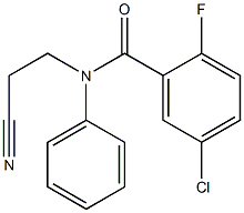 5-chloro-N-(2-cyanoethyl)-2-fluoro-N-phenylbenzamide Struktur