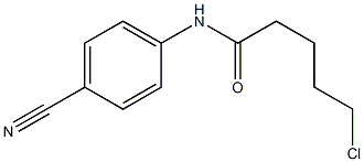 5-chloro-N-(4-cyanophenyl)pentanamide Struktur