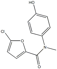 5-chloro-N-(4-hydroxyphenyl)-N-methylfuran-2-carboxamide Struktur