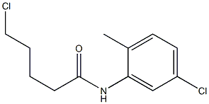 5-chloro-N-(5-chloro-2-methylphenyl)pentanamide Struktur