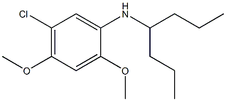 5-chloro-N-(heptan-4-yl)-2,4-dimethoxyaniline Struktur