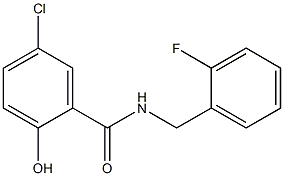 5-chloro-N-[(2-fluorophenyl)methyl]-2-hydroxybenzamide Struktur