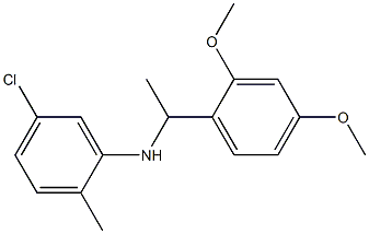 5-chloro-N-[1-(2,4-dimethoxyphenyl)ethyl]-2-methylaniline Struktur