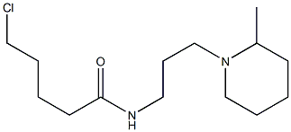 5-chloro-N-[3-(2-methylpiperidin-1-yl)propyl]pentanamide Struktur