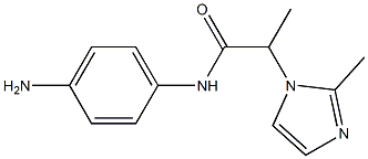 N-(4-aminophenyl)-2-(2-methyl-1H-imidazol-1-yl)propanamide Struktur