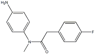 N-(4-aminophenyl)-2-(4-fluorophenyl)-N-methylacetamide Struktur