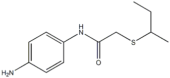 N-(4-aminophenyl)-2-(butan-2-ylsulfanyl)acetamide Struktur