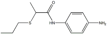 N-(4-aminophenyl)-2-(propylsulfanyl)propanamide Struktur