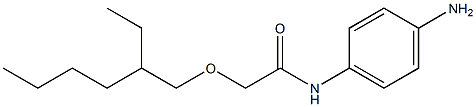 N-(4-aminophenyl)-2-[(2-ethylhexyl)oxy]acetamide Struktur