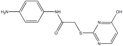 N-(4-aminophenyl)-2-[(4-hydroxypyrimidin-2-yl)sulfanyl]acetamide Struktur