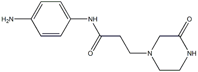 N-(4-aminophenyl)-3-(3-oxopiperazin-1-yl)propanamide Struktur