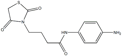 N-(4-aminophenyl)-4-(2,4-dioxo-1,3-thiazolidin-3-yl)butanamide Struktur