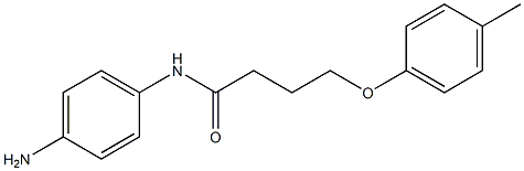 N-(4-aminophenyl)-4-(4-methylphenoxy)butanamide Struktur