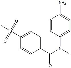 N-(4-aminophenyl)-4-methanesulfonyl-N-methylbenzamide Struktur