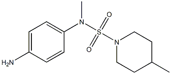 N-(4-aminophenyl)-N,4-dimethylpiperidine-1-sulfonamide Struktur