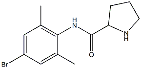 N-(4-bromo-2,6-dimethylphenyl)pyrrolidine-2-carboxamide Struktur