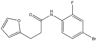 N-(4-bromo-2-fluorophenyl)-3-(furan-2-yl)propanamide Struktur