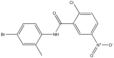 N-(4-bromo-2-methylphenyl)-2-chloro-5-nitrobenzamide Struktur