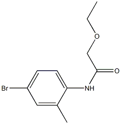 N-(4-bromo-2-methylphenyl)-2-ethoxyacetamide Struktur