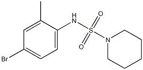 N-(4-bromo-2-methylphenyl)piperidine-1-sulfonamide Struktur