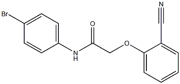 N-(4-bromophenyl)-2-(2-cyanophenoxy)acetamide Struktur