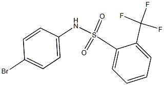 N-(4-bromophenyl)-2-(trifluoromethyl)benzene-1-sulfonamide Struktur