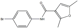 N-(4-bromophenyl)-2,5-dimethyl-3-furamide Struktur