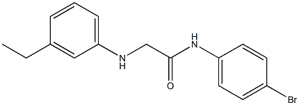 N-(4-bromophenyl)-2-[(3-ethylphenyl)amino]acetamide Struktur