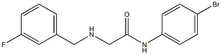 N-(4-bromophenyl)-2-{[(3-fluorophenyl)methyl]amino}acetamide Struktur