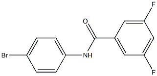 N-(4-bromophenyl)-3,5-difluorobenzamide Struktur